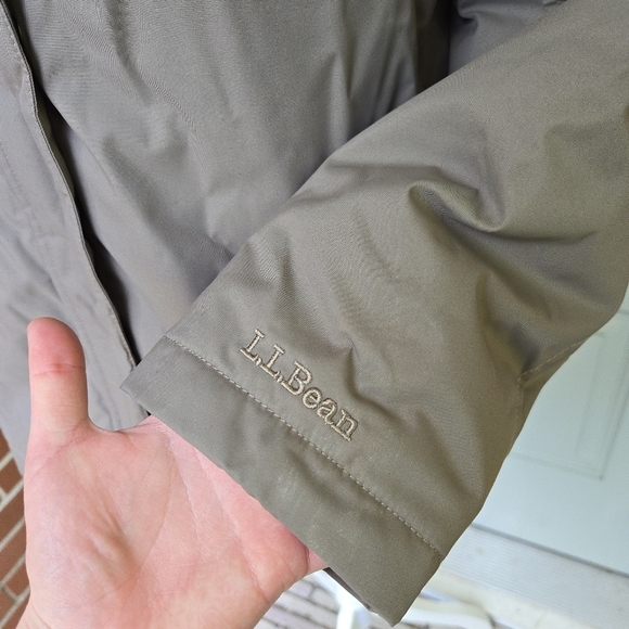 L.L. Bean Tan Fleece Lined Jacket - Picture 3 of 9